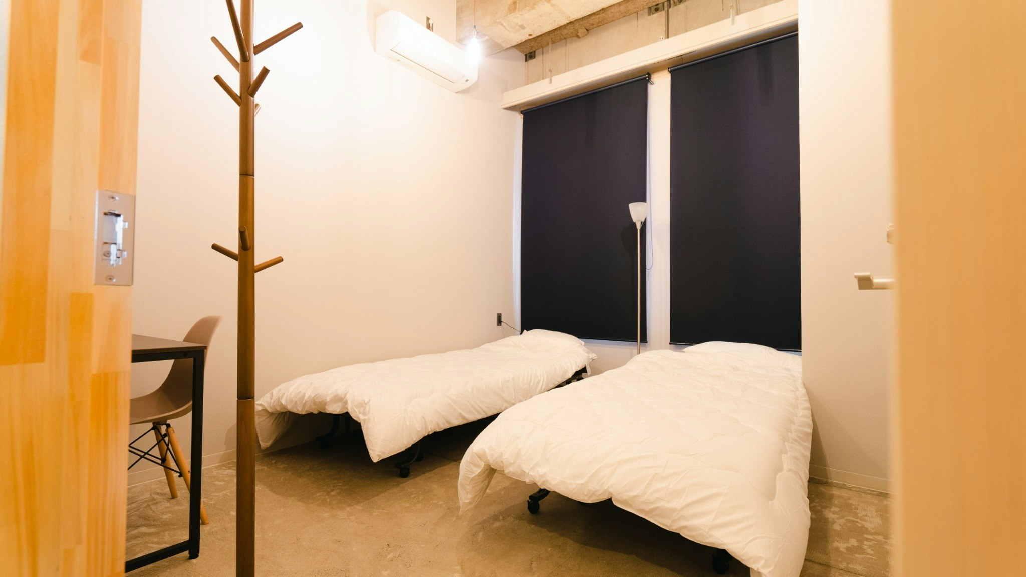 【温泉まで徒歩8分】旧JA建物をリノベーション! 個室ツインベッドルーム